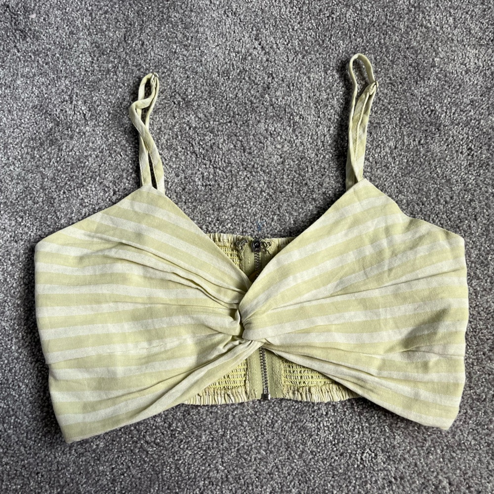 Edit By Nine Sage and Whitw Striped Crop Top Size Small Brand new with Tags